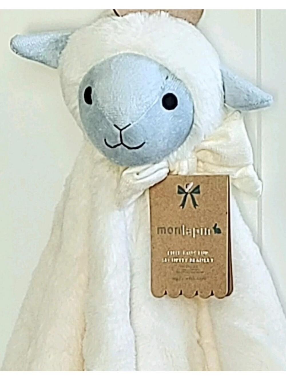 Mon lapin NEW baby comforter snuggle Lovey SECURITY BLANKET XL Sheep Lamb Eastrr